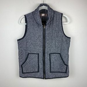 Quilted Herringbone Vest - Size Medium